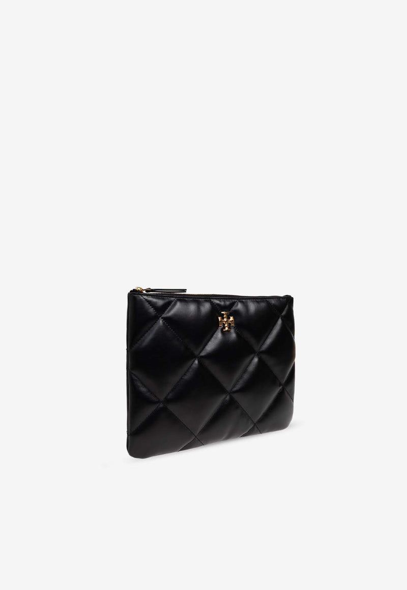 Kira Quilted Leather Pouch Bag