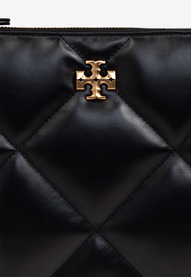 Kira Quilted Leather Pouch Bag