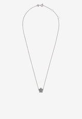 Tory Burch Kira Flower Pendant Necklace Silver 163722 0-400