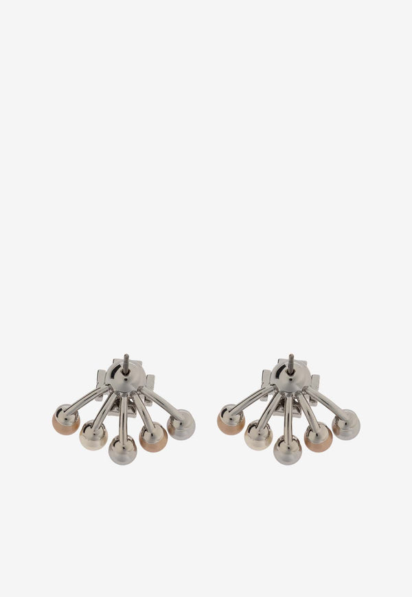 Tory Burch Kira Pearl Stud Earrings Silver 163695 0-056