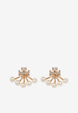 Tory Burch Kira Pearl Stud Earrings Gold 163695 0-782