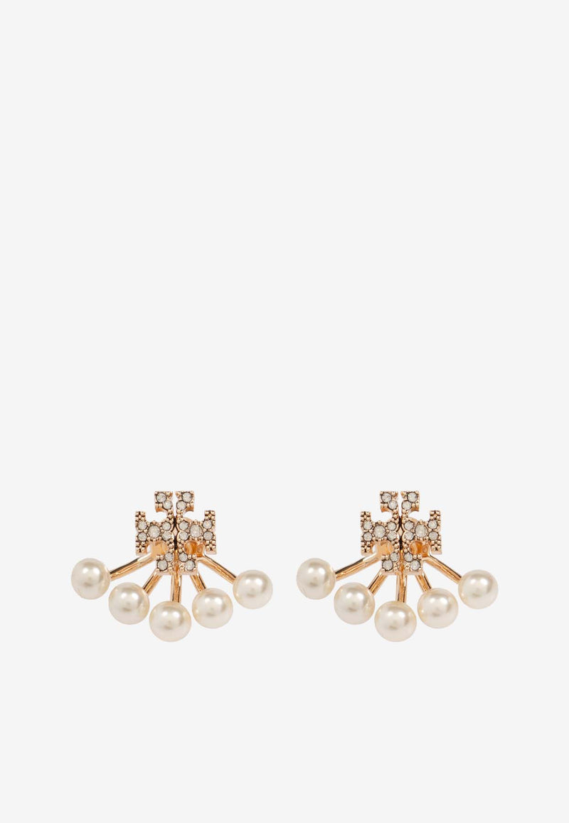 Tory Burch Kira Pearl Stud Earrings Gold 163695 0-782