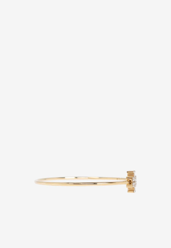 Tory Burch Eleanor Pave Cuff Bracelet Gold 163718 0-783