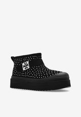 Tory Burch Mellow Studded Platform Ankle Boots Black 165420 0-006