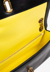 Marc Jacobs The Mini Dual Chain Leather Shoulder Bag Black 2R4SMN003S02 0-001