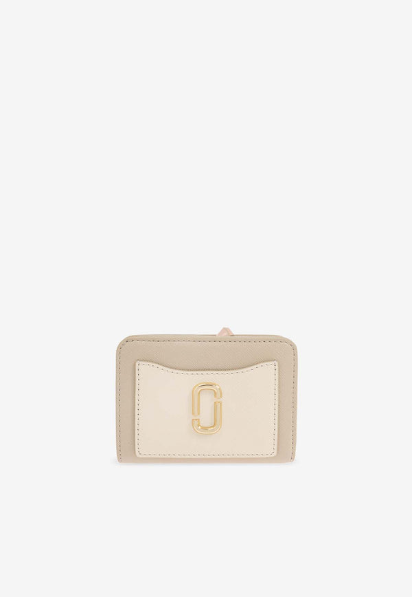 Marc Jacobs Mini Utility Snapshot Leather Compact Wallet Beige 2F3SMP062S07 0-241