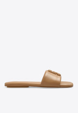 The J Marc Leather Slides 2P3FSA006F06 0-230 Beige