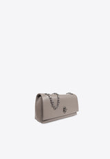 The Mini Dual Chain Leather Shoulder Bag 2R4SMN003S02 0-055 Gray