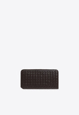 Bottega Veneta Intrecciato Piccolo Leather Zip-Around Wallet Fondant 796967 V4LQ1-2145