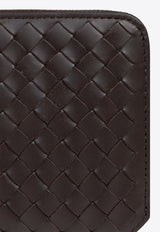 Bottega Veneta Intrecciato Piccolo Leather Zip-Around Wallet Fondant 796967 V4LQ1-2145