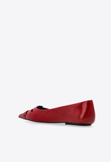 The Kat Pointed-Toe Ballet Flats 2F4FFL001F11 0-641 Red