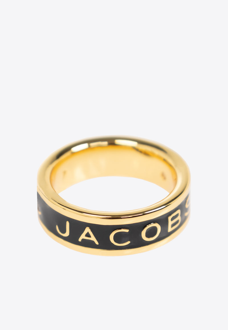 The Logo Enamel Ring 2R4JRN001J41 0-972 Black