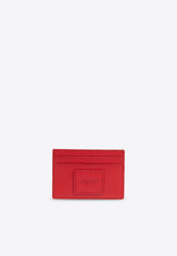 The Leather Logo-Embossed Cardholder 2P4SMP045S02 0-617 Red
