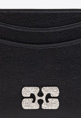 Ganni Bou Logo-Plaque Cardholder Black A6392 5898-099