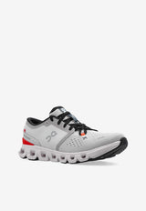 On Running Cloud X 4 Low-Top Sneakers Gray 3ME3004 0-2905 SILVER FLAME
