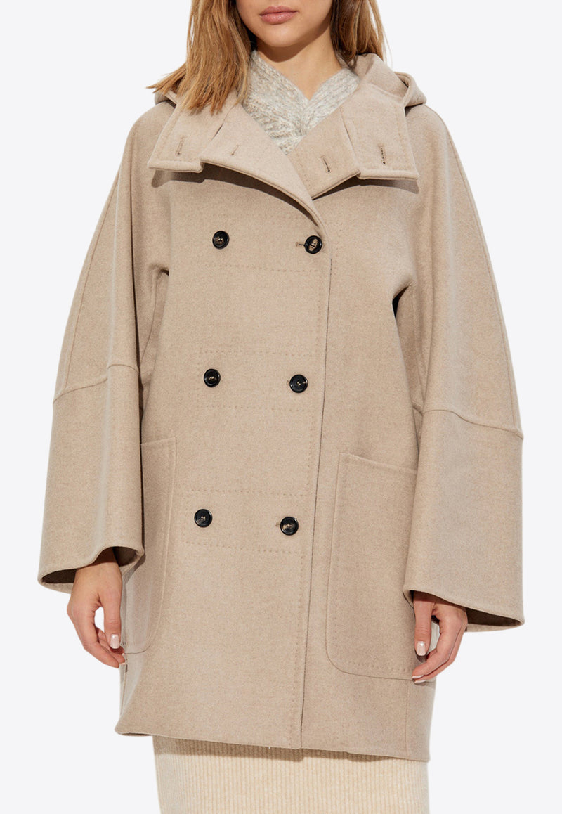 Max Mara Arturo Double-Breasted Wool Blend Coat Beige ARTURO1234 2421016463-005