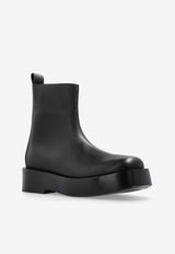 Bottega Veneta Torino Leather Ankle Boots Black 808015 V4QK0-1000