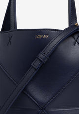 Loewe Mini Puzzle Calfskin Tote Bag Navy A657V25X01 0-ABYSS BLUE