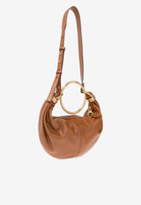 Small Bracelet Leather Hobo Bag