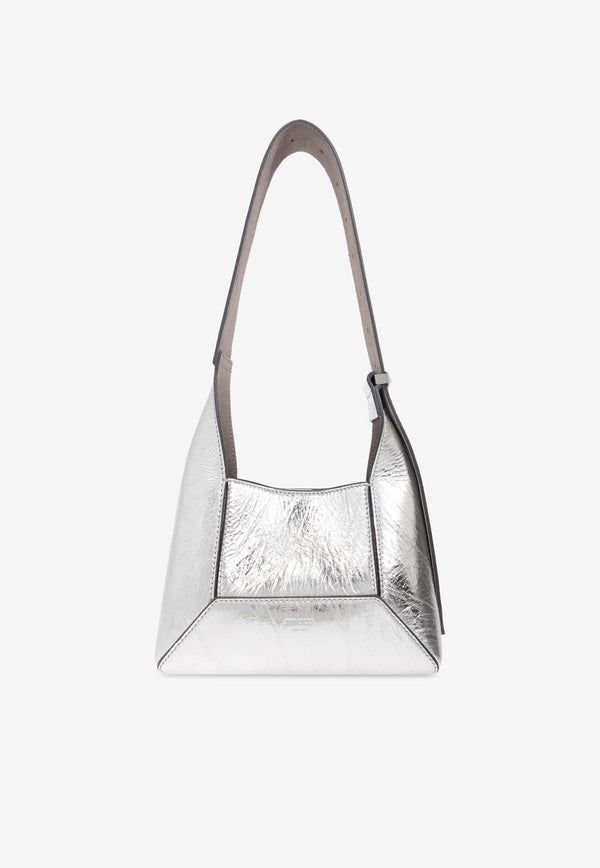 Jimmy Choo Small Diamond Hobo Shoulder Bag Silver DIAMOND HOBO S BYK-SILVER ANTIQUE SILVER