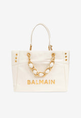 Balmain 1945 Leather Shoulder Bag Cream DN0FF827 LETF-0DA