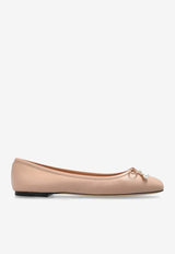 Jimmy Choo Elme Nappa Leather Ballet Flats Pink ELME FLAT NAP-MACARON