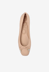 Jimmy Choo Elme Nappa Leather Ballet Flats Pink ELME FLAT NAP-MACARON