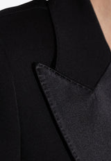 Dolce & Gabbana Wool-Blend Spencer Tuxedo Blazer Black F296YT FU21E-N0000