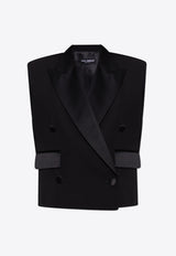 Dolce & Gabbana Double-Breasted Tuxedo Vest Black F29FTT FU21E-N0000