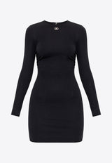 Dolce & Gabbana DG Logo Plaque Mini Dress Black F6ACQT FUGPN-N0000