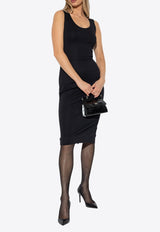 Dolce & Gabbana Milano Rib Knit Midi Dress Black F6ARNT FUGPN-N0000