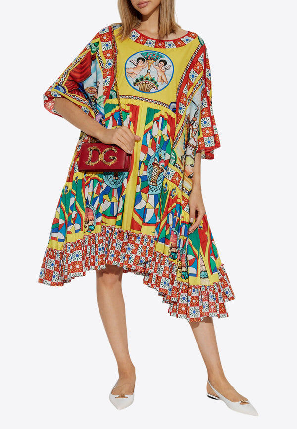 Dolce & Gabbana Carretto Print Oversized Dress Multicolor F6F1GT GDS73-HH82D