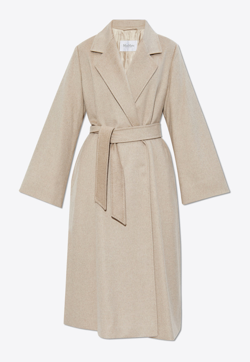 Max Mara Fornovo Flared Cashmere Belted Coat Beige FORNOVO 2421016102-004