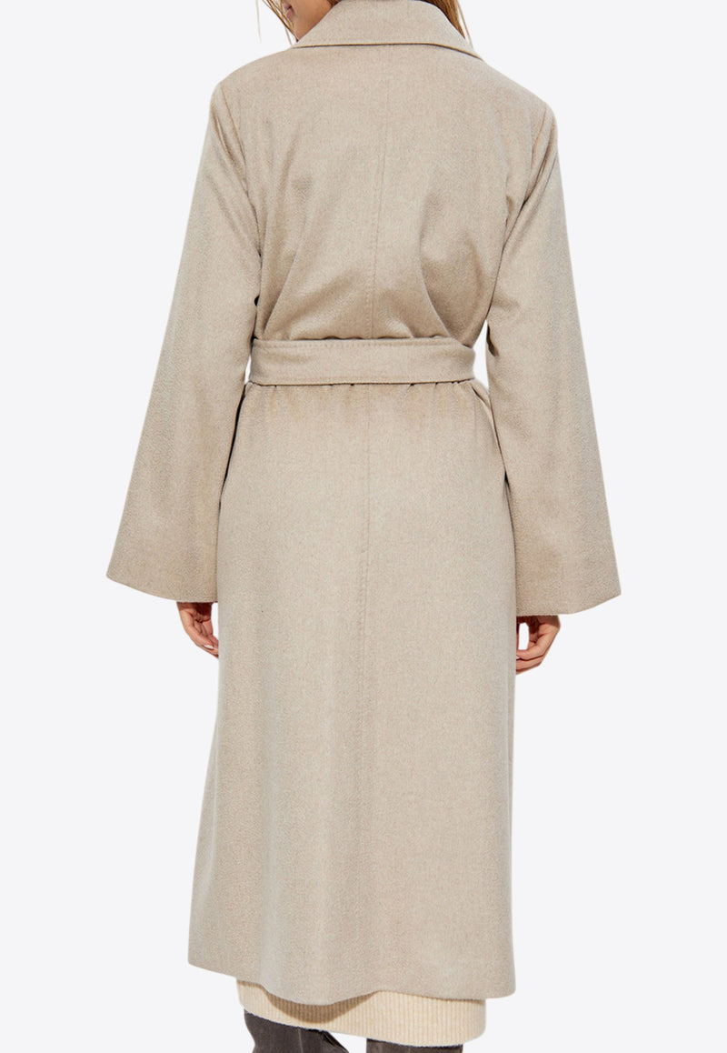 Max Mara Fornovo Flared Cashmere Belted Coat Beige FORNOVO 2421016102-004