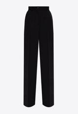 Dolce & Gabbana Wool Gabardine Tuxedo Pants Black FTC8ZT FU21E-N0000