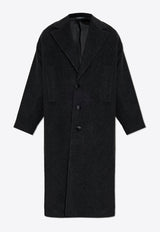 Dolce & Gabbana Oversized Single-Breasted Wool Coat Black G048NT FU28H-N0000