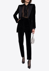 Dolce & Gabbana Tailored Velvet Tuxedo Pants Black FTC71T FUVG7-N0000