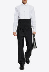 Dolce & Gabbana Vest Bottom Tuxedo shirt White G5MC1T GI686-S9000