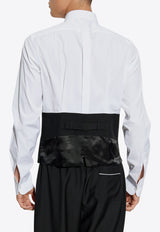 Dolce & Gabbana Vest Bottom Tuxedo shirt White G5MC1T GI686-S9000