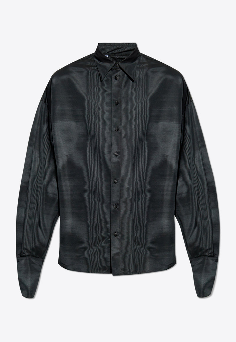 Dolce & Gabbana Super-Oversized Silk Shirt Black G5MG0T HUMDJ-N0000