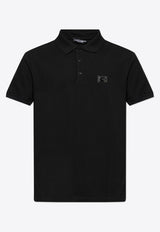 Dolce & Gabbana Chest Logo-Tag Polo T-shirt Black G8PL4T G7NWZ-N0000