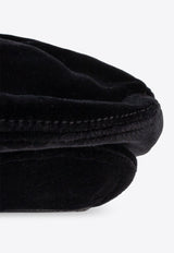 Dolce & Gabbana Smooth Velvet Flat Cap Black GH587A GI681-N0000