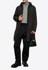 Dolce & Gabbana Padded Hooded Parka Jacket Black G9YF7T GG722-N0000