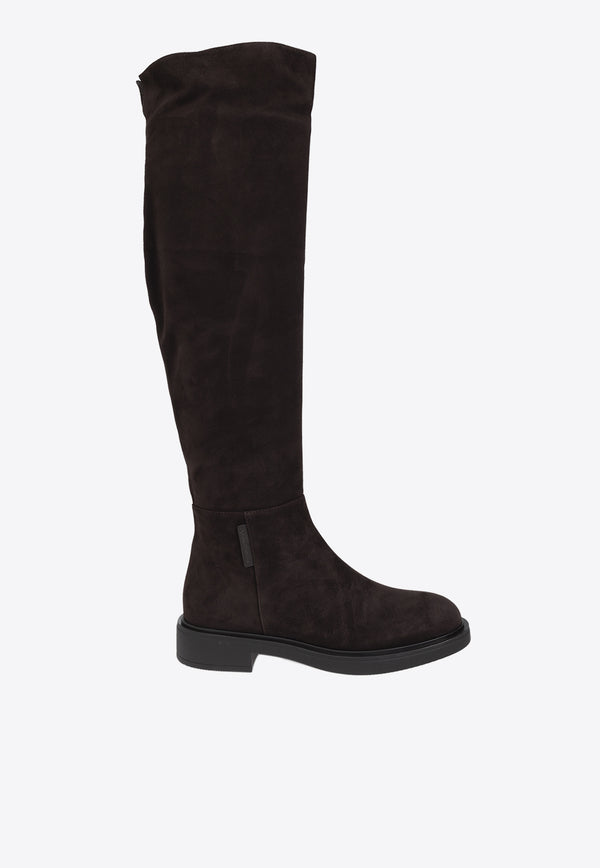 Lexington Suede Knee-High Boots Gianvito Rossi G80398 20GOM-C5LMOMO