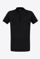 Dolce & Gabbana Chest Embroidered-Logo Polo T-shirt Black G8SG0Z G7N4P-N0000