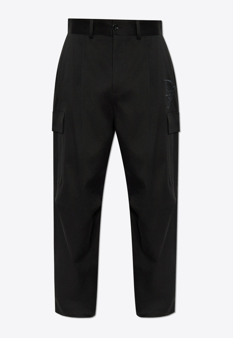 Logo-Embroidered Cargo Pants