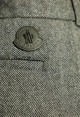 Moncler Wool-Blend Tailored Pants Grey J20912A00044 5984D-F99