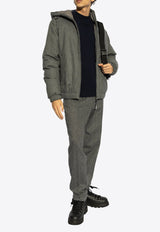 Moncler Wool and Cashmere Crewneck Sweater Navy Blue J20919C00014 M4281-745