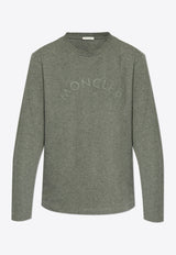 Logo Long-Sleeved Crewneck T-shirt J20918D00018 89AQX-989 Gray