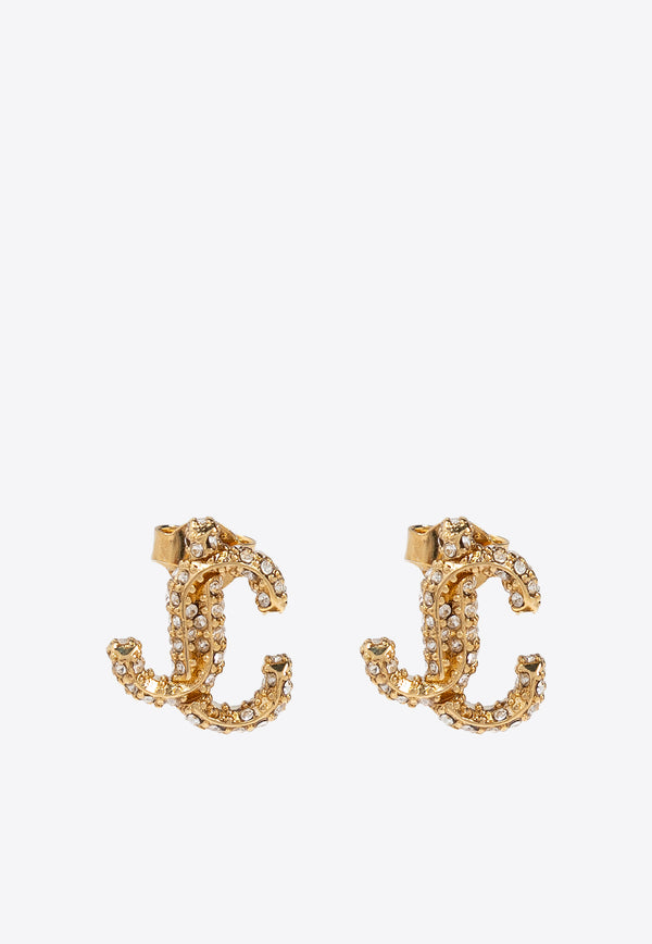 JC Star Stud Crystal Earrings Jimmy Choo JC STUDS MJI-GOLD